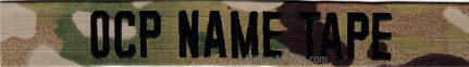 ACU-OCP NAME TAPES WITH Hook Fastener (BLACK THREAD)